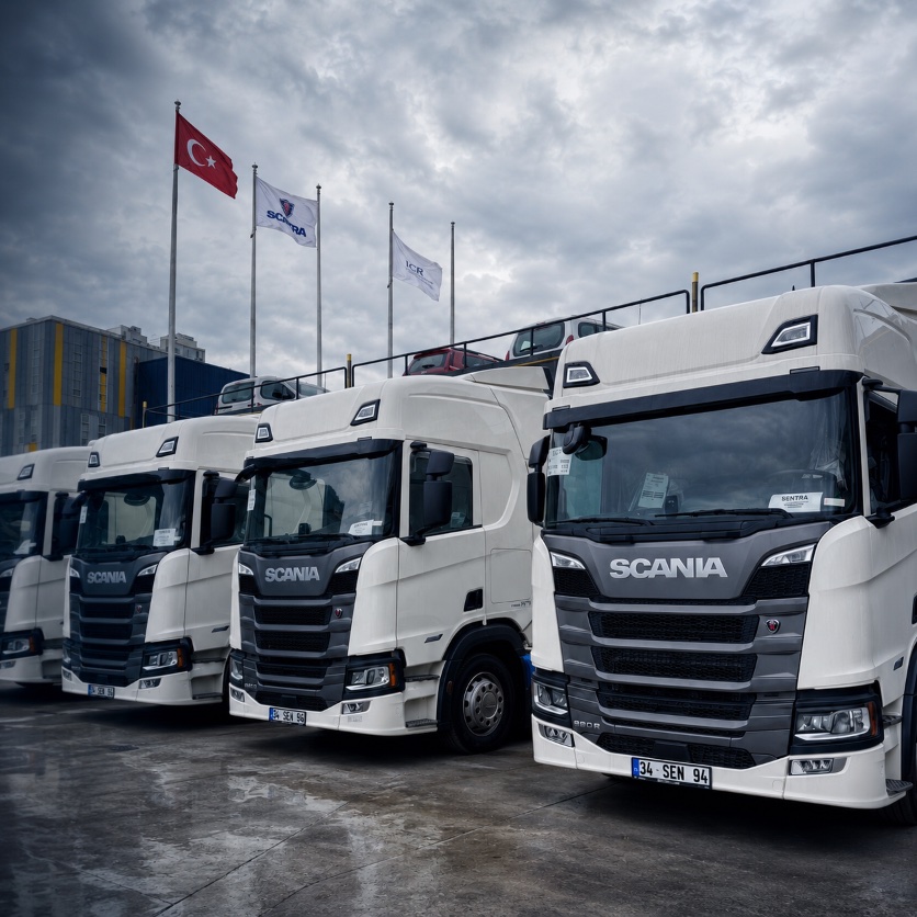Freight forwarding and logistics — multimodal cargo fleet by sea, air and road